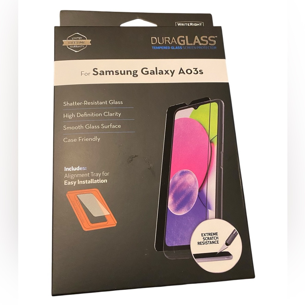 Samsung Galaxy A03s ~Tempered Glass Screen Protector - Black
New